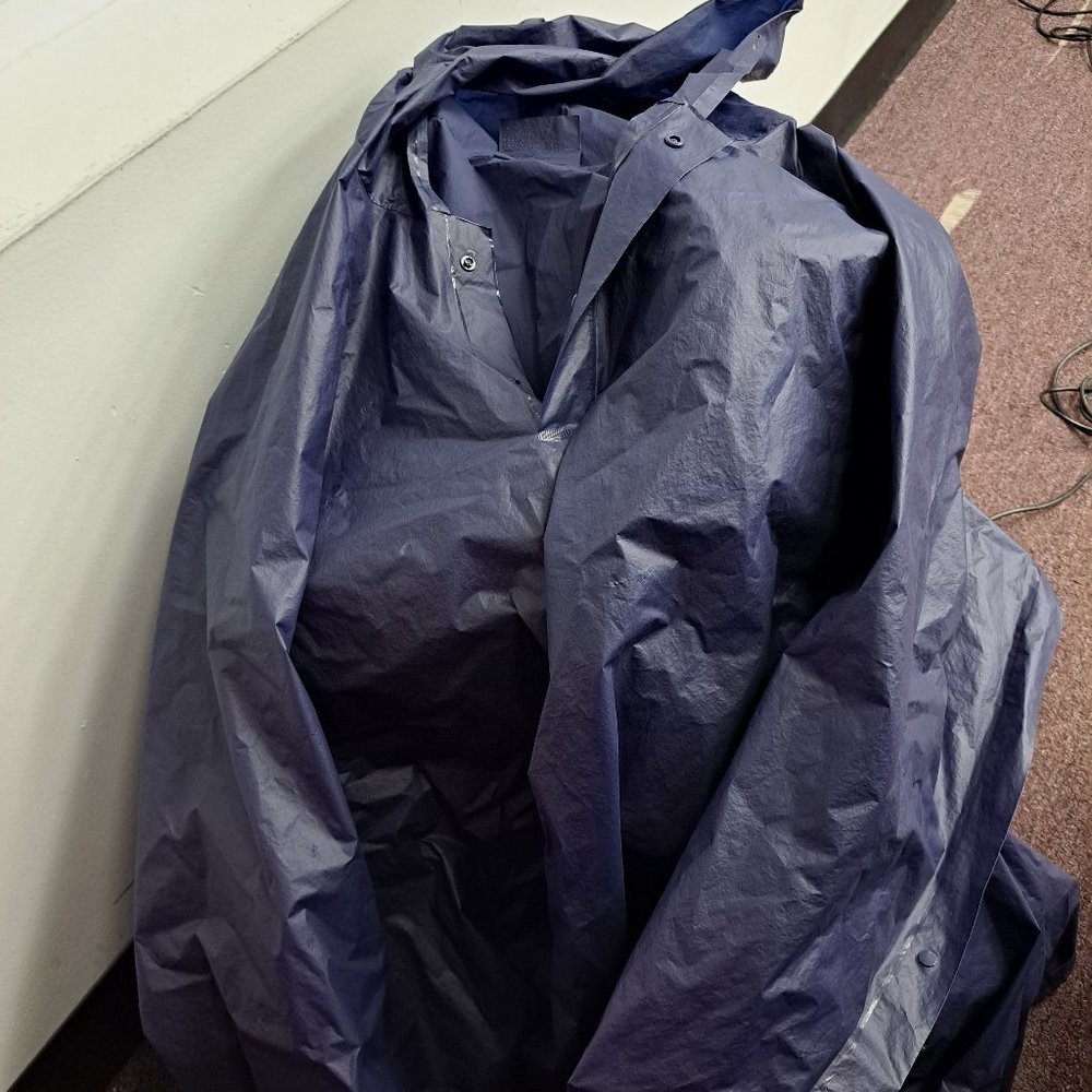 NAVY BLUE PANCHO FOR RAIN